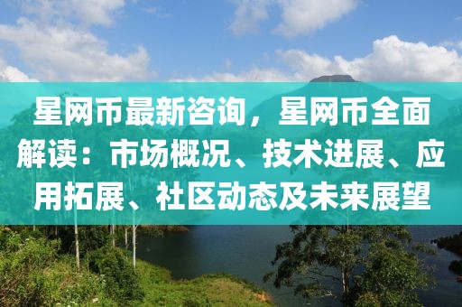 星網(wǎng)幣最新咨詢，星網(wǎng)幣全面解讀：市場概況、技術(shù)進(jìn)展、應(yīng)用拓展、社區(qū)動態(tài)及未來展望