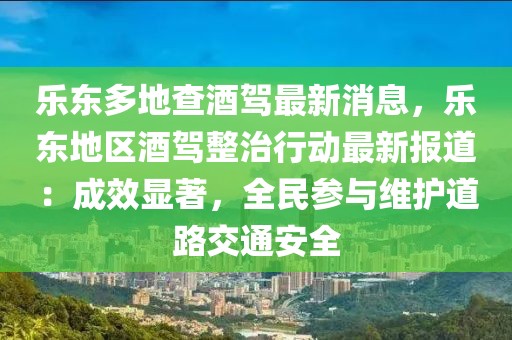 樂東多地查酒駕最新消息，樂東地區(qū)酒駕整治行動(dòng)最新報(bào)道：成效顯著，全民參與維護(hù)道路交通安全