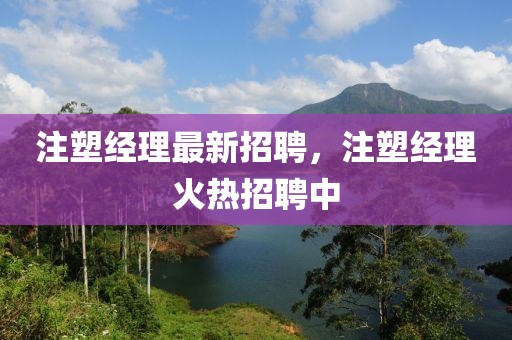 注塑經(jīng)理最新招聘，注塑經(jīng)理火熱招聘中