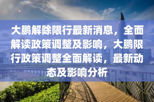 大鵬解除限行最新消息，全面解讀政策調(diào)整及影響，大鵬限行政策調(diào)整全面解讀，最新動態(tài)及影響分析
