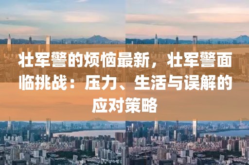壯軍警的煩惱最新，壯軍警面臨挑戰(zhàn)：壓力、生活與誤解的應(yīng)對策略