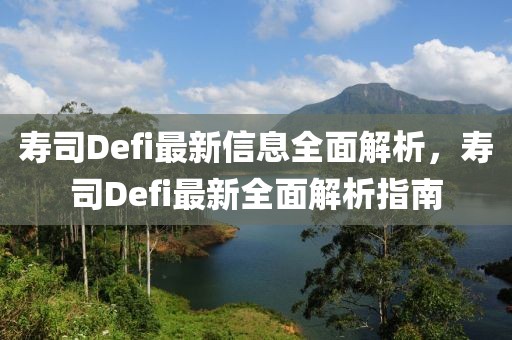 壽司Defi最新信息全面解析，壽司Defi最新全面解析指南