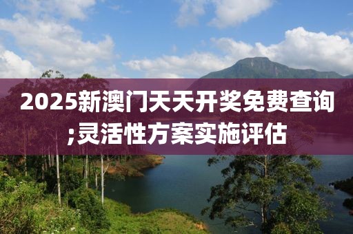 2025新澳門(mén)天天開(kāi)獎(jiǎng)免費(fèi)查詢(xún);靈活性方案實(shí)施評(píng)估