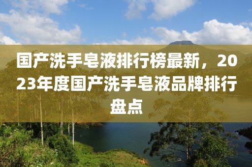 國(guó)產(chǎn)洗手皂液排行榜最新，2023年度國(guó)產(chǎn)洗手皂液品牌排行盤點(diǎn)