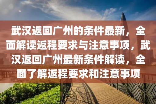 武漢返回廣州的條件最新，全面解讀返程要求與注意事項，武漢返回廣州最新條件解讀，全面了解返程要求和注意事項