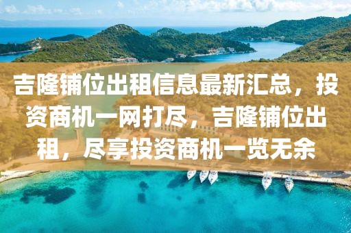 吉隆鋪位出租信息最新匯總，投資商機一網打盡，吉隆鋪位出租，盡享投資商機一覽無余