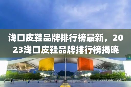 淺口皮鞋品牌排行榜最新，2023淺口皮鞋品牌排行榜揭曉