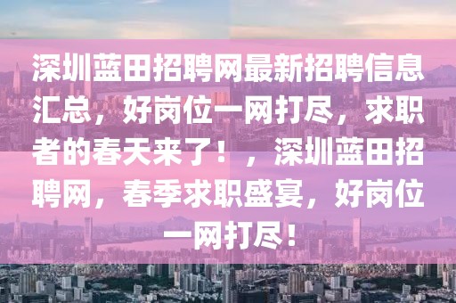 深圳藍(lán)田招聘網(wǎng)最新招聘信息匯總，好崗位一網(wǎng)打盡，求職者的春天來了！，深圳藍(lán)田招聘網(wǎng)，春季求職盛宴，好崗位一網(wǎng)打盡！