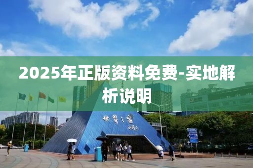 2025年正版資料免費-實地解析說明