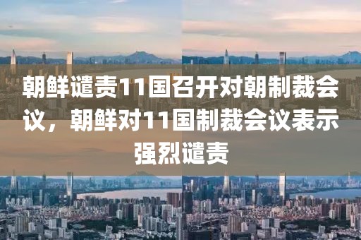 朝鮮譴責(zé)11國召開對朝制裁會議，朝鮮對11國制裁會議表示強烈譴責(zé)