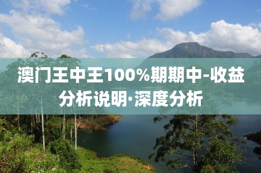 澳門王中王100%期期中-收益分析說明·深度分析