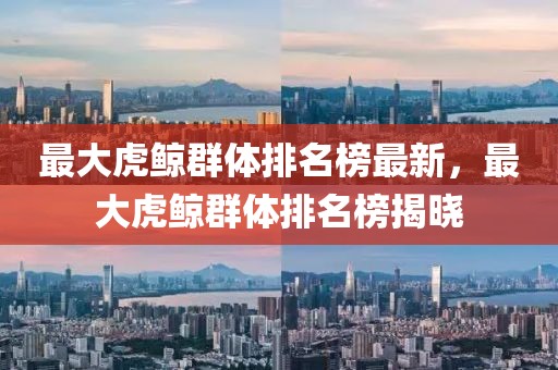 最大虎鯨群體排名榜最新，最大虎鯨群體排名榜揭曉