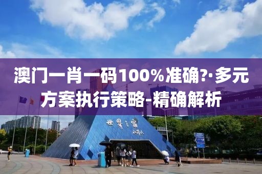 澳門一肖一碼100%準(zhǔn)確?·多元方案執(zhí)行策略-精確解析