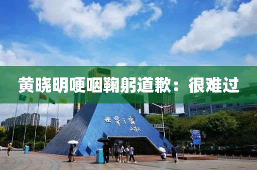 黃曉明哽咽鞠躬道歉：很難過