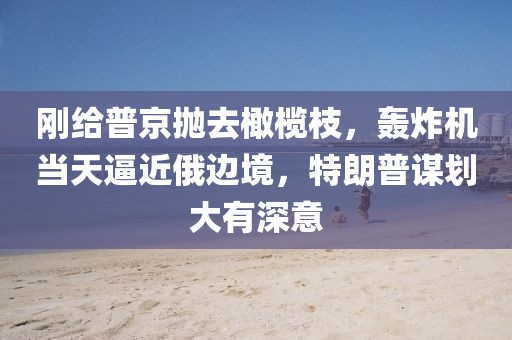 剛給普京拋去橄欖枝，轟炸機(jī)當(dāng)天逼近俄邊境，特朗普謀劃大有深意