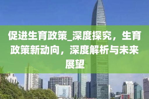 促進(jìn)生育政策_(dá)深度探究，生育政策新動向，深度解析與未來展望