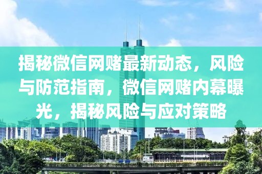 揭秘微信網(wǎng)賭最新動態(tài)，風險與防范指南，微信網(wǎng)賭內(nèi)幕曝光，揭秘風險與應對策略