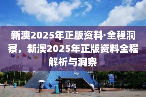 新澳2025年正版資料·全程洞察，新澳2025年正版資料全程解析與洞察