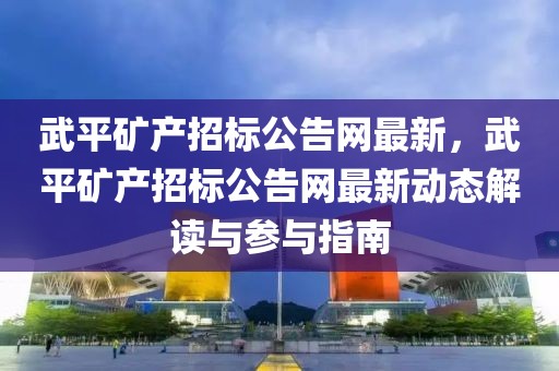 武平礦產(chǎn)招標(biāo)公告網(wǎng)最新，武平礦產(chǎn)招標(biāo)公告網(wǎng)最新動態(tài)解讀與參與指南
