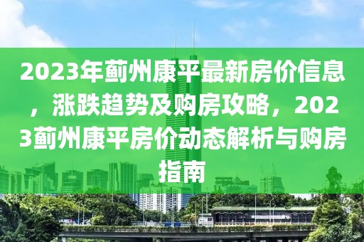 2023年薊州康平最新房價信息，漲跌趨勢及購房攻略，2023薊州康平房價動態(tài)解析與購房指南